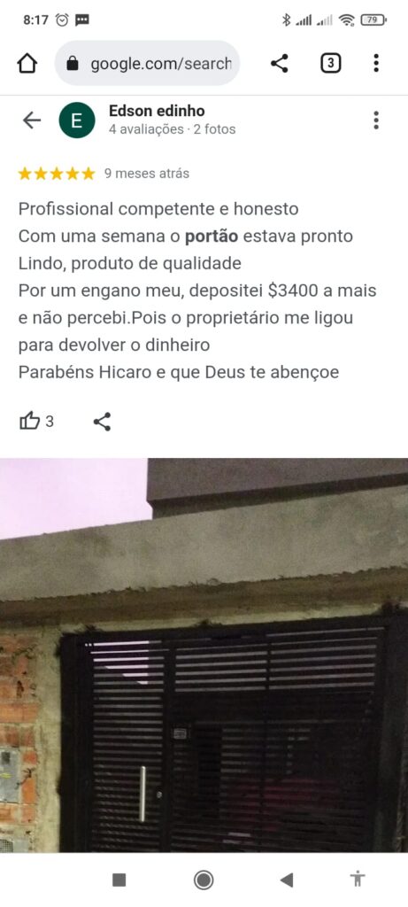 Depoimento Genial Portões Edilson